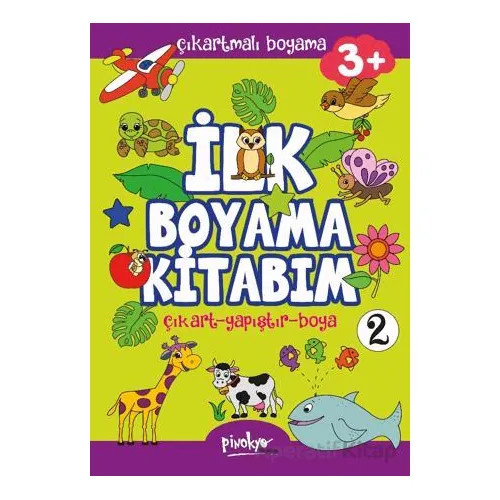 Çıkartmalı İlk Boyama Kitabım - 2 (3+ Yaş) - Buçe Dayı - Pinokyo Yayınları