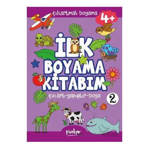 Çıkartmalı İlk Boyama Kitabım - 2 (4+ Yaş) - Buçe Dayı - Pinokyo Yayınları