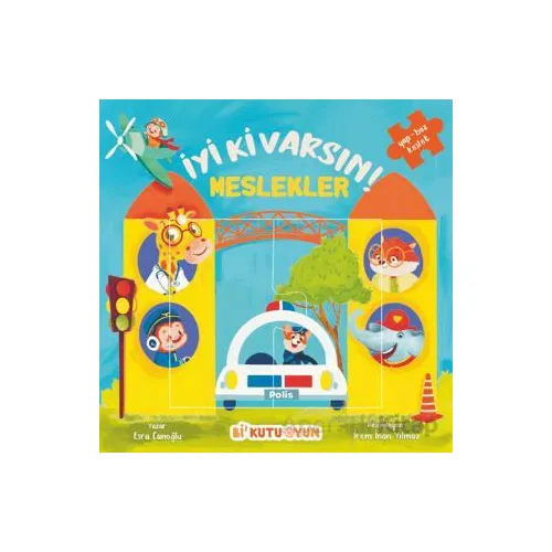 İyi Ki Varsın! Meslekler (Yapbozlu Kitap) - Esra Canoğlu - Bi Kutu Oyun