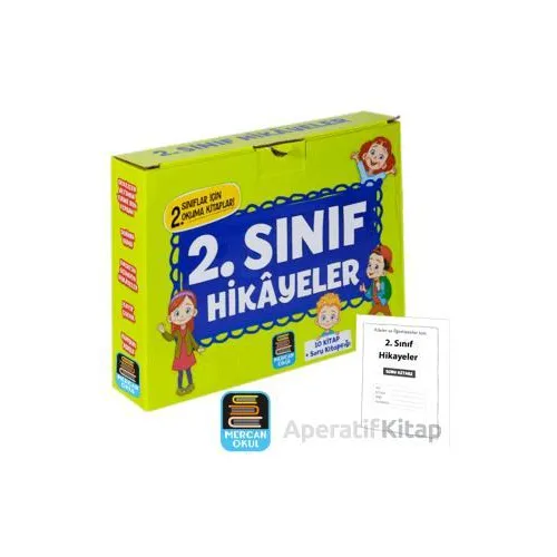 2. Sınıf Hikayeler Okuma Seti - 10 Kitap Soru Kitapçığı İlaveli - Kolektif - Mercan Okul Yayınları