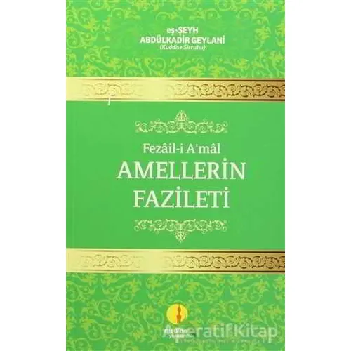 Fezail-i Amal - Amellerin Fazileti - Abdülkadir Geylani - Medine Yayınları
