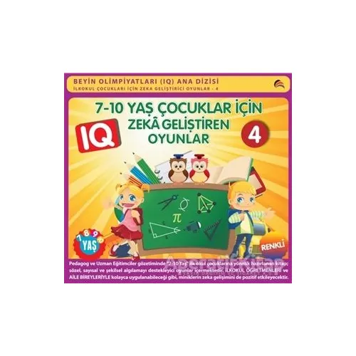 7-10 Yaş Çocuklar İçin IQ Zeka Geliştiren Oyunlar 4 - Bahar Çelik - Ekinoks Yayın Grubu