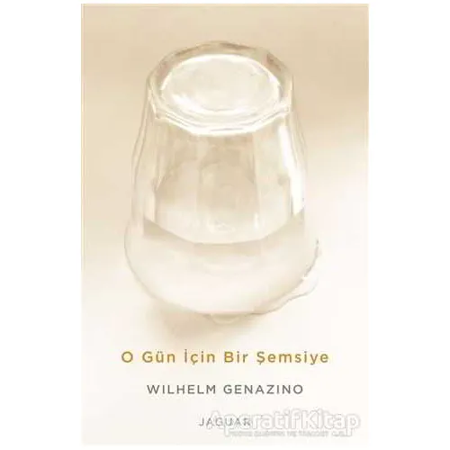 O Gün İçin Bir Şemsiye - Wilhelm Genazino - Jaguar Kitap