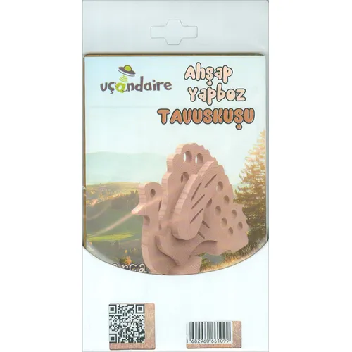 Uçandaire Ahşap Yapboz TAVUSKUŞU