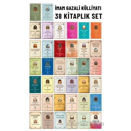 İmam-ı Gazali Külliyatı - 38 Kitap Seti - İmam-ı Gazali - Çelik Yayınevi