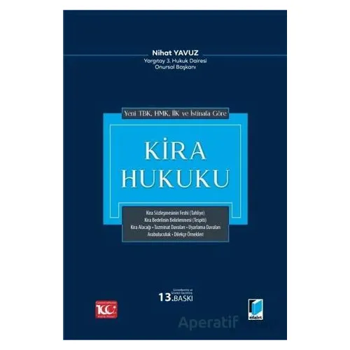 Kira Hukuku - Nihat Yavuz - Adalet Yayınevi