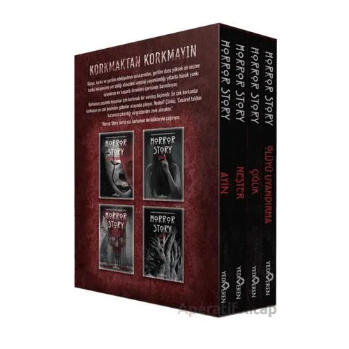 Horror Story Kutulu 4 Kitap Set - Kolektif - Yediveren Yayınları