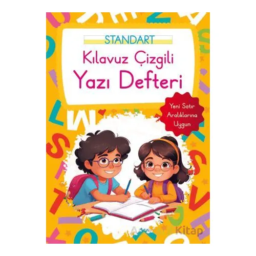 Kılavuz Çizgili Yazı Defteri Büyük Boy - Turuncu - Kolektif - Parıltı Yayınları