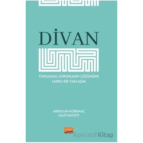 Divan - Toplumsal Sorunların Çözümüne Farklı Bir Yaklaşım - Galip Bayezit - Nobel Bilimsel Eserler