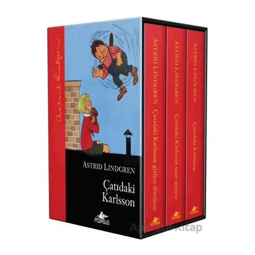 Çatıdaki Karlsson Serisi Kutulu Özel Set - (3 Kitap) - Astrid Lindgren - Pegasus Çocuk Yayınları