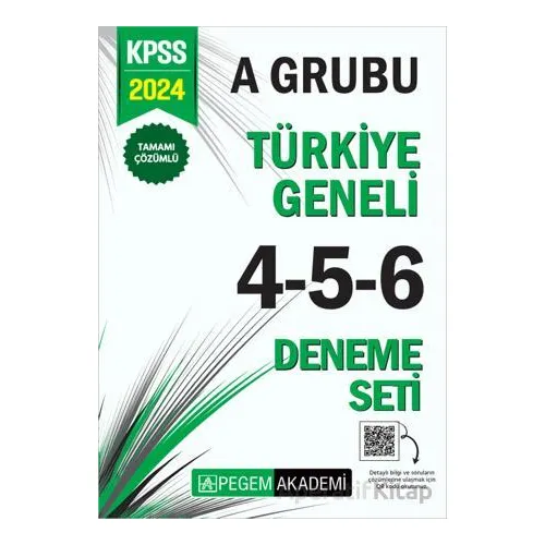 2024 KPSS A Grubu Tamamı Çözümlü Türkiye Geneli 4-5-6 (3lü Deneme Seti)