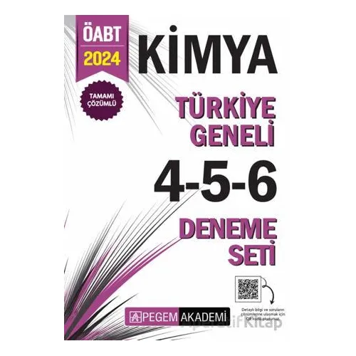 2024 KPSS ÖABT Kimya Tamamı Çözümlü Türkiye Geneli 4-5-6 (3lü Deneme Seti)