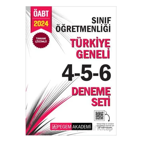 2024 KPSS ÖABT Sınıf Öğretmenliği Tamamı Çözümlü Türkiye Geneli 4-5-6 (3lü Deneme Seti)