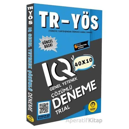2025 TR YÖS IQ 40X10 Çözümlü Deneme - Özgen Bulut - Tasarı Eğitim Yayınları