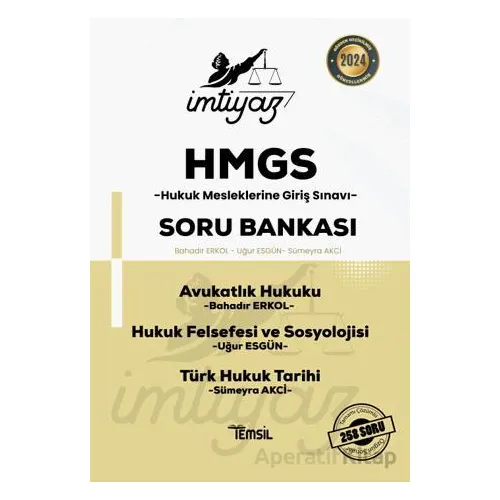 İmtiyaz HMGS Avukatlık Hukuku Hukuk Felsefesi ve Sosyolojisi Türk Hukuk Tarihi Genel Kamu Hukuku Sor