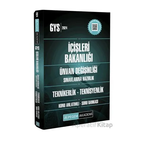 2024 İçişleri Bakanlığı Unvan Değişikliği Sınavı Teknikerlik-Teknisyenlik Konu Anlatımlı Soru Bankas