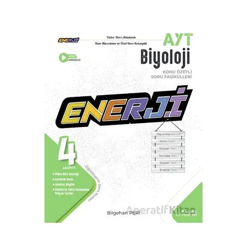 Enerji Ayt Biyoloji Konu Özetli Soru Fasikülleri - Bilgehan Peri - Palme Yayıncılık