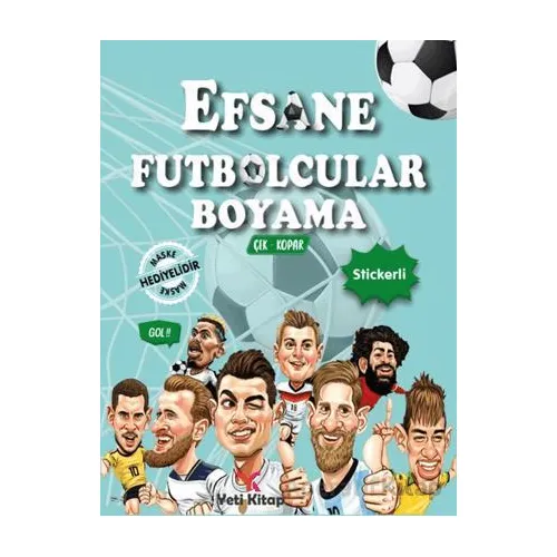 Efsane Futbolcular Boyama Kitabı - Kolektif - Yeti Kitap