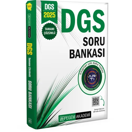 2025 DGS Tamamı Çözümlü Soru Bankası Pegem Akademi