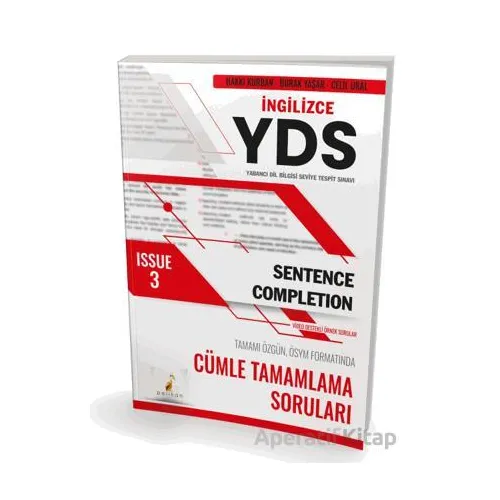 YDS İngilizce Sentence Completion Issue 3 - Burak Yaşar - Pelikan Tıp Teknik Yayıncılık