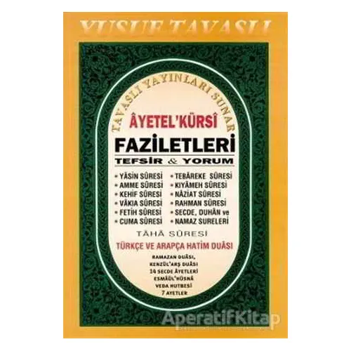 AyetelKürsi Faziletleri Tefsir ve Yorum D35 - Tavaslı Yayınları