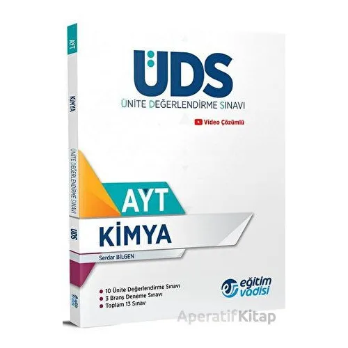 Eğitim Vadisi AYT Kimya ÜDS Ünite Değerlendirme Sınavı