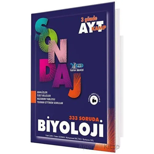 AYT Biyoloji Pro 333 Soruda Sondaj Kamp Yayın Denizi