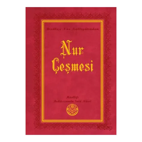 Nur Çeşmesi (Büyük Boy) - Bediüzzaman Said Nursi - Tenvir Neşriyat