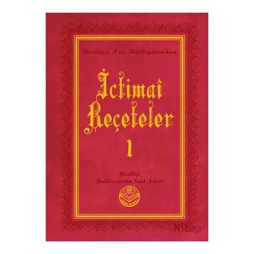 İctimai Reçeteler I (Büyük Boy) - Bediüzzaman Said Nursi - Tenvir Neşriyat