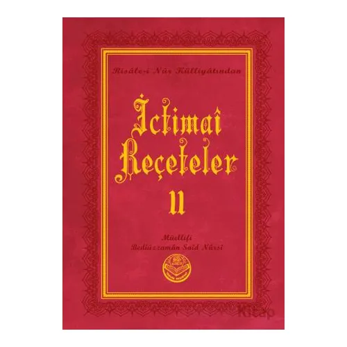 İctimai Reçeteler II (Büyük Boy) - Bediüzzaman Said Nursi - Tenvir Neşriyat