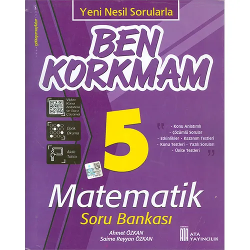 5.Sınıf Ben Korkmam Matematik Soru Bankası Ata Yayıncılık (2024 Öncesi Müfredat)
