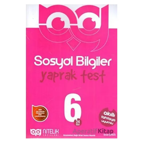 6 Sınıf Sosyal Bilgiler Yaprak Testleri Nitelik Yayınları