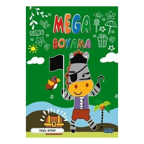 Mega Boyama-Yeşil Kitap - Kolektif - Parıltı Yayınları