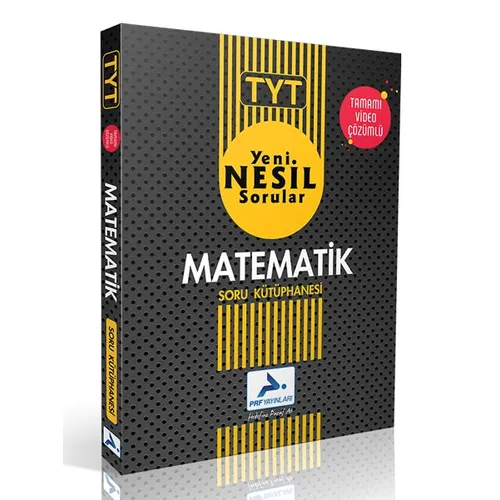 TYT Matematik Video Çözümlü Soru Kütüphanesi PRF Yayınları
