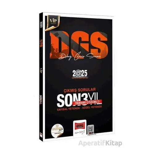 Yargı Yayınları 2025 DGS VİP Sayısal-Sözel Yetenek Tamamı Çözümlü Son 3 Yıl Çıkmış Sorular