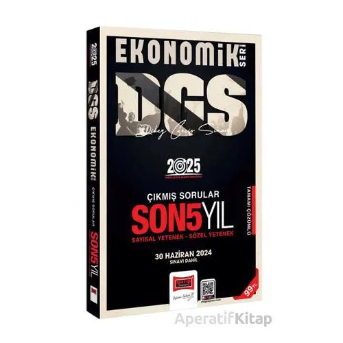 Yargı Yayınları 2025 DGS Ekonomik Seri Son 5 Yıl Sayısal-Sözel Yetenek Çıkmış Sorular