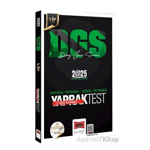 Yargı Yayınları 2025 DGS VİP Sayısal-Sözel Yetenek Çek Kopart Yaprak Test
