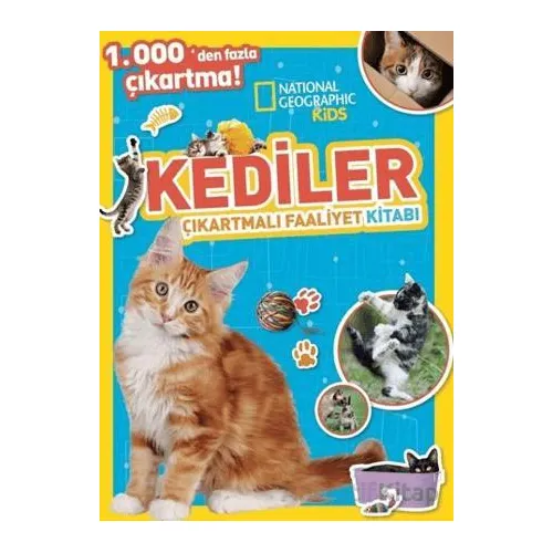 National Geographic Kids Kediler Çıkartmalı Faaliyet Kitabı - Kolektif - Beta Kids