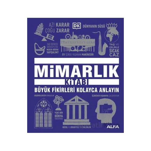 Mimarlık Kitabı Büyük Fikirleri Kolayca Anlayın - Kolektif - Alfa Yayınları