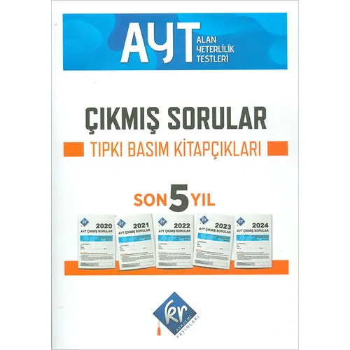 AYT Çıkmış Sorular Son 5 Yıl Tıpkı Basım Fasikülleri KR Akademi Yayınları