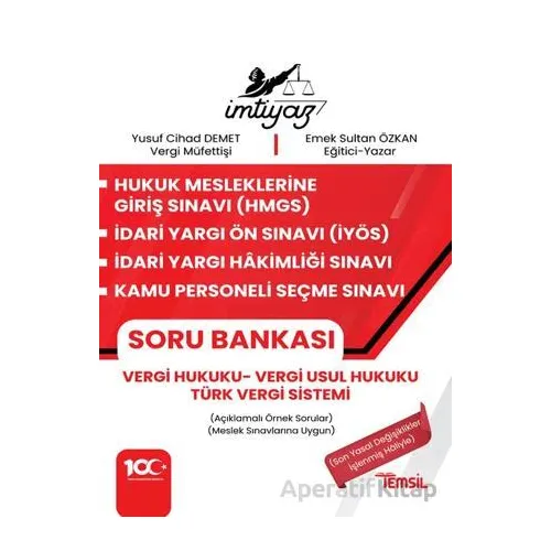 İmtiyaz HMGS - İYÖS- İYHS - KPSS Vergi Hukuku Soru Bankası Vergi Hukuku - Vergi Usul Hukuku – Türk V