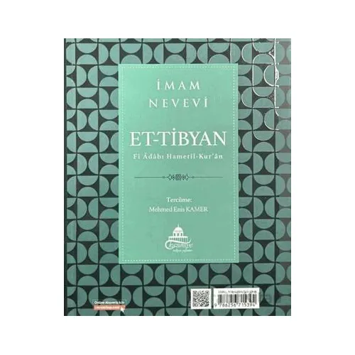 Tibyan Kur’an Okuma Adapları - İmam Nevevi - Ravza Yayınları