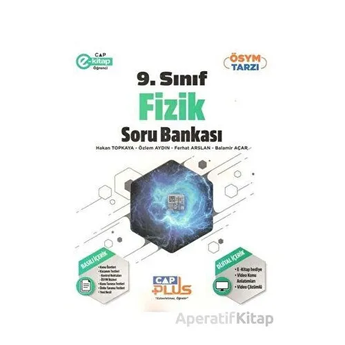 2024 Müfredat Öncesi 9. Sınıf Fizik Plus Soru Bankası Çap Yayınları