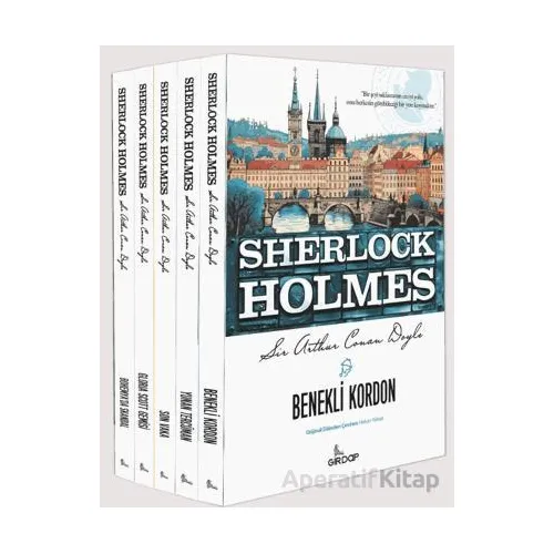 Sherlock Holmes 5li Set - Sir Arthur Conan Doyle - Girdap Kitap