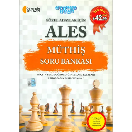 ALES Müthiş Soru Bankası Sözel Adaylar İçin Akıllı Adam Yayınları