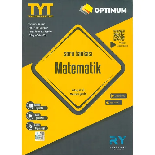 Optimum TYT Matematik Soru Bankası Video Çözümlü Referans Yayınları