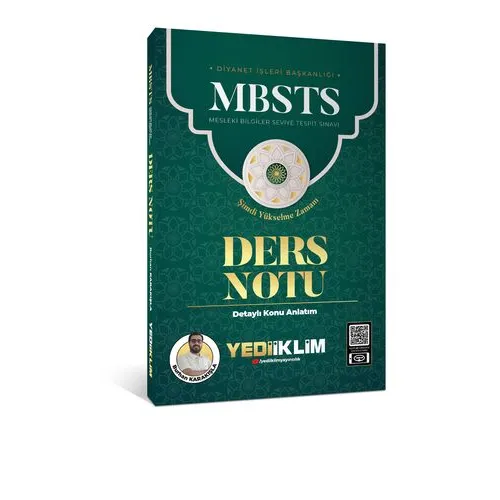 Yediiklim Yayınları 2025 MBSTS Konu Anlatımlı Ders Notu