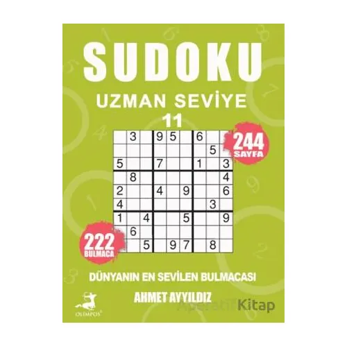 Sudoku Uzmanı Seviye 11 - Ahmet Ayyıldız - Olimpos Yayınları