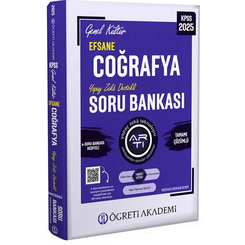 Pegem 2025 KPSS Efsane Coğrafya Çözümlü Soru Bankası