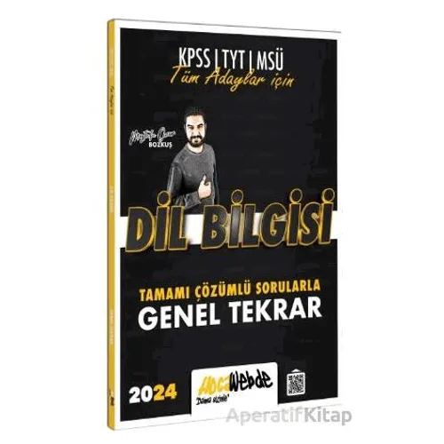 2024 Tüm Adaylar İçin Dil Bilgisi Tamamı Çözümlü Sorularla Genel Tekrar